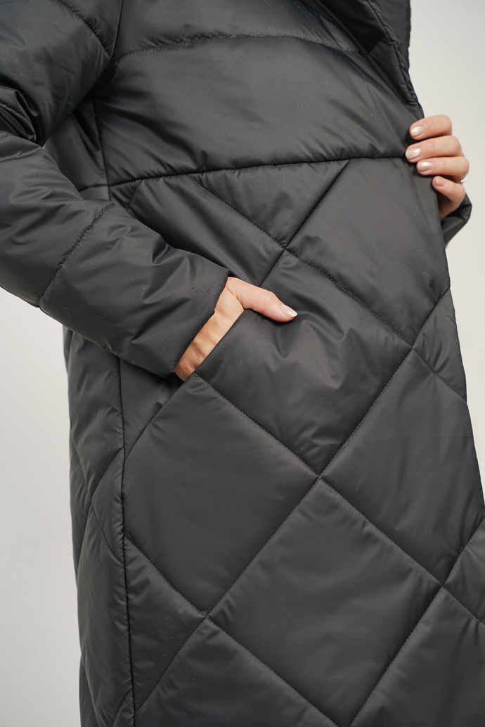 пальто деми 53959 черный