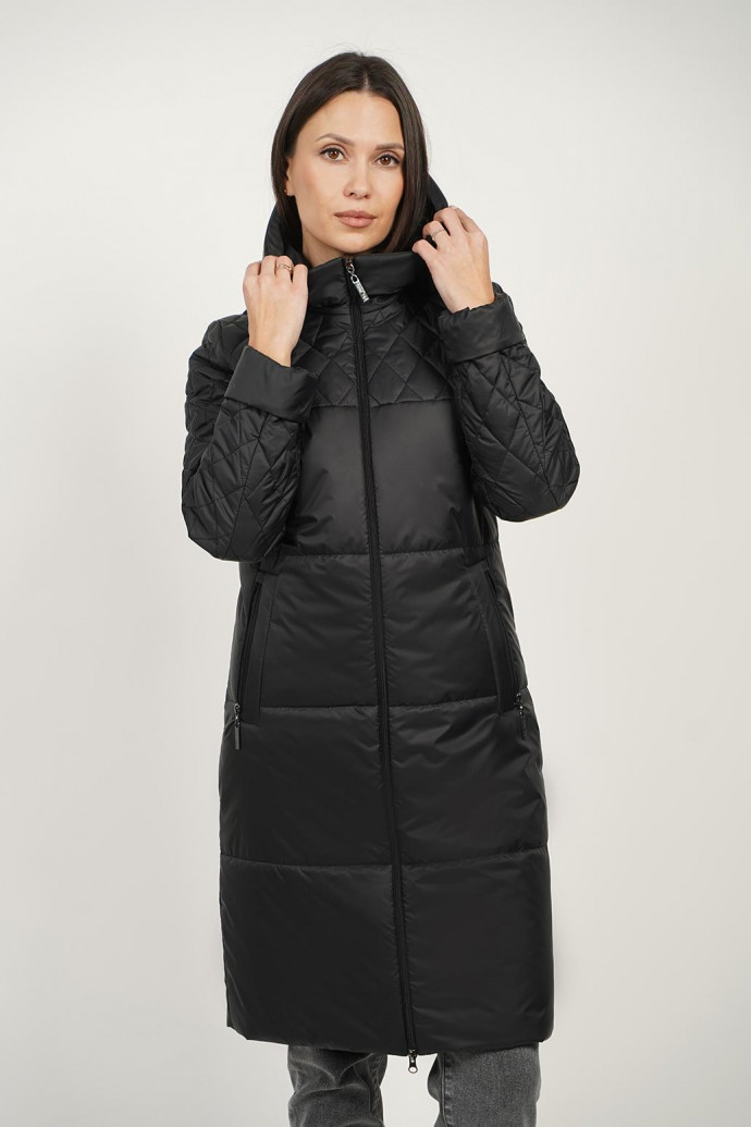 палто деми 53957 черный